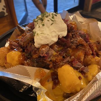 Smokin Petes - Loaded brisket tots. They SMACKED!! - Barbeque Near Me - Geneva, New York
