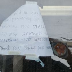 Spicy Thai Kitchen - Closure sign. Says it all.