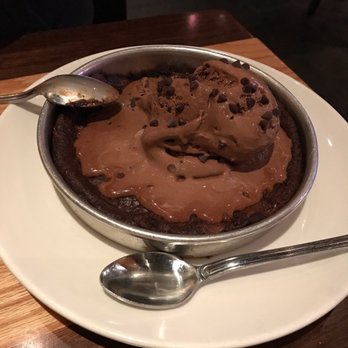 BJ's Restaurant & Brewhouse - Pizookie Triple Chocolate Made with Ghirardelli - New American Near Me - Downey, California