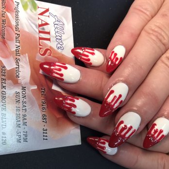 Allure Nails - Thank You Tim!!!  They are Perfect for my Vampress costume!!!! - Nail Salons Near Me - Elk Grove, California