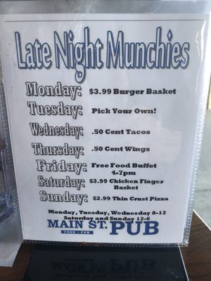 Menu photo 8 Main St Pub Kalamazoo, MI