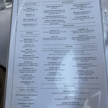Ospi Costa Mesa - Menu - Pizza Near Me - Costa Mesa, California
