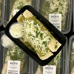 Brento Box - Green Chili Chicken Enchiladas