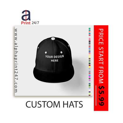 Custom Hats - Alpha Print provide high-quality printing services. Our company is accustomed to handling all commercial and industrial printing needs as well as printing projects for individual customers. If you are looking for personalized custom printed or embroidery t-shirt, Polo, hats and sign etc… then our one stop shop can offer you the complete service with fast turnaround. Custom Hats - Alpha Print provide high-quality printing services. Our company is accustomed to handling all commercial and industrial printing needs as well as printing projects for individual customers. If you are looking for personalized custom printed or embroidery t-shirt, Polo, hats and sign etc… then our one stop shop can offer you the complete service with fast turnaround.