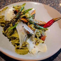 Spinach Fettuccine & Veggies