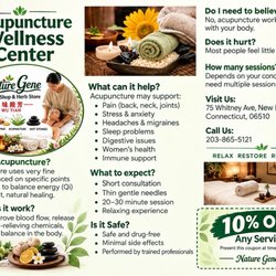 Naturegene - I had a wonderful experience at Nature Gene Acupuncture Wellness Center! The place is clean, peaceful, and relaxing.