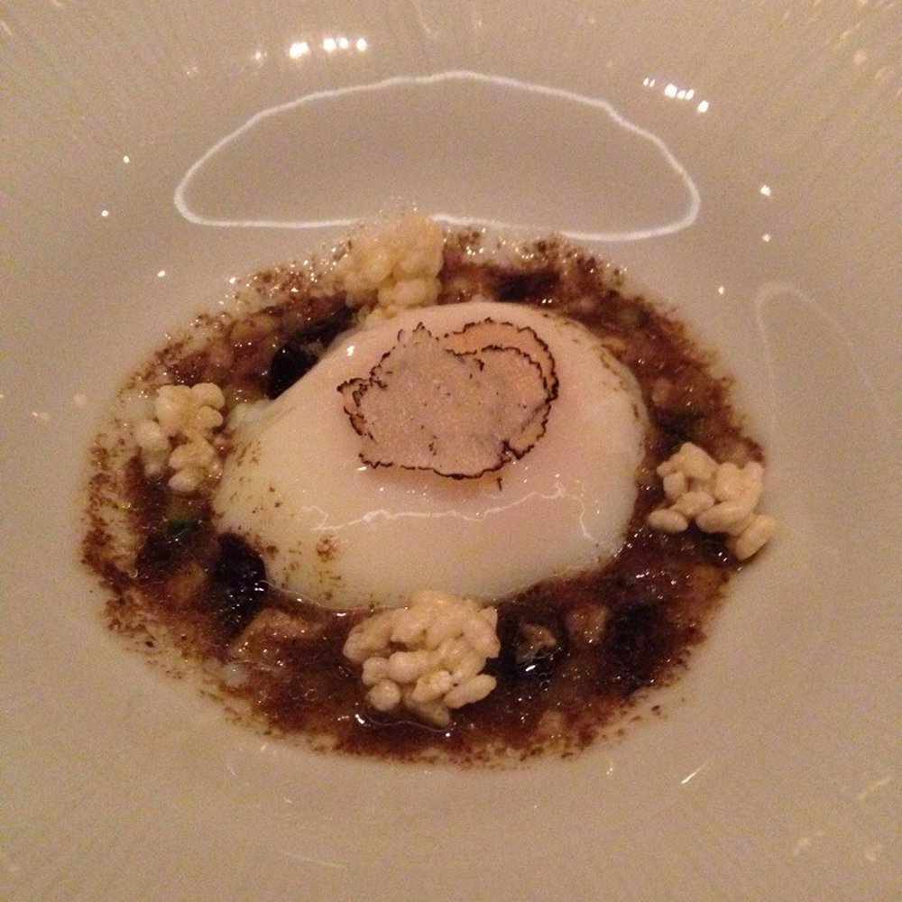 Jungsik - Poached egg with summer truffle. - Korean Near Me - New York, New York