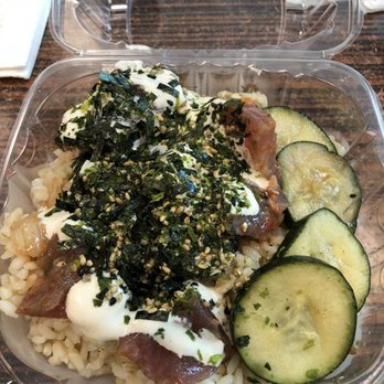 Pine Tree Cafe - Spicy Ahi Poke Bowl with brown rice - Breakfast & Brunch Near Me - Kailua-Kona, Hawaii