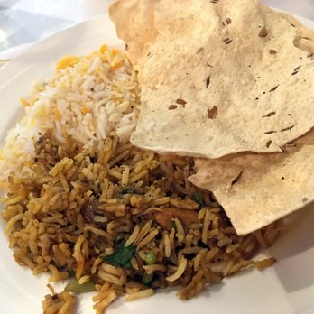 Himalayan Restaurant - plain rice, chicken biryani and fried paapad - Indian Near Me - Cleveland, Ohio Himalayan Restaurant - plain rice, chicken biryani and fried paapad - Indian Near Me - Cleveland, Ohio