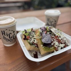 HiCO - Avo toast (huge, enough to share!) and cappuccino's
