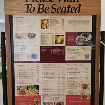 Pho G-Beef - Menu sheets posted on a sign - Vietnamese Near Me - San Diego, California Pho G-Beef - Menu sheets posted on a sign - Vietnamese Near Me - San Diego, California