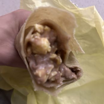 El Huevo Estrellado 1 - I ordered a 11. Egg, Beans, Cheese & Bacon Burrito and it is 70% beans.... Every so often I get a bite of eggs or bacon very dissatisfied. - Mexican Near Me - Chula Vista, California