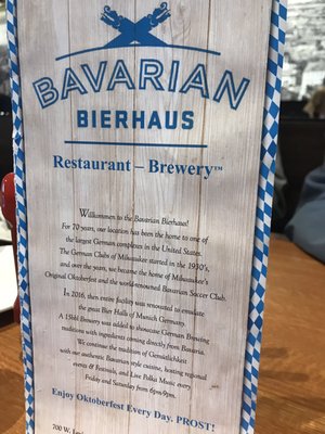 Menu photo 8 Bavarian Bierhaus Glendale, WI