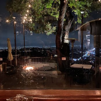 Orange Hill Restaurant & Events - The view by the window (raining outside) - Steakhouses Near Me - Orange, California