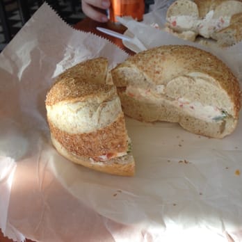 Kinnelon Bagels - The whole wheat bagel with lite veggie cream cheese. A favorite of ours. - Bagels Near Me - Kinnelon, New Jersey Kinnelon Bagels - The whole wheat bagel with lite veggie cream cheese. A favorite of ours. - Bagels Near Me - Kinnelon, New Jersey