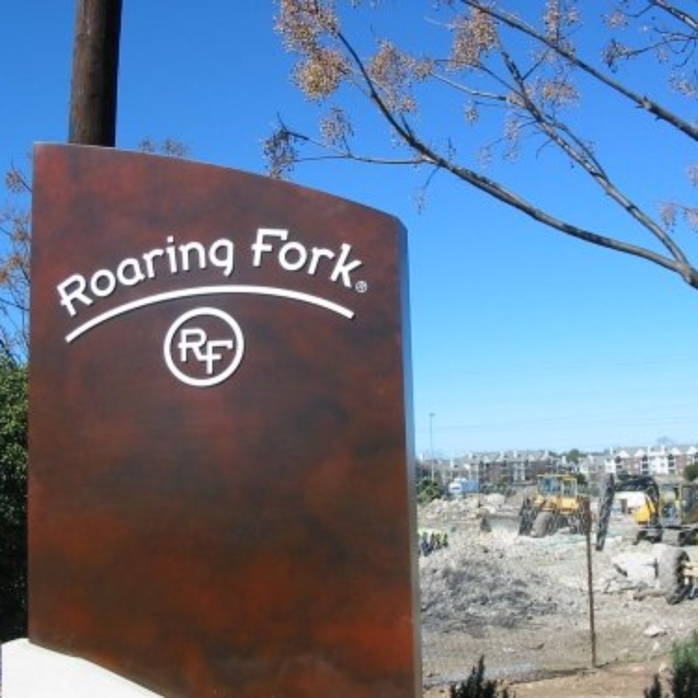 Roaring Fork - Sign at Quarry Lake - New American Near Me - Austin, Texas Roaring Fork - Sign at Quarry Lake - New American Near Me - Austin, Texas
