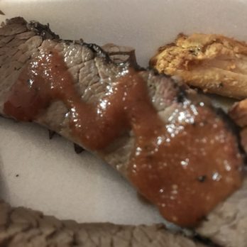 Rusty Bucket JawSmacking BBQ - BBQ sauce over tender brisket. - Barbeque Near Me - San Antonio, Texas