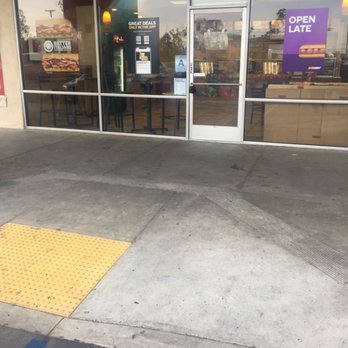Subway - Open store sign during business hours in a closed store. - Sandwiches Near Me - Ontario, California Subway - Open store sign during business hours in a closed store. - Sandwiches Near Me - Ontario, California