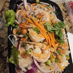 Archi's Thai Cafe - Silver noodle salad Xtra shrimp