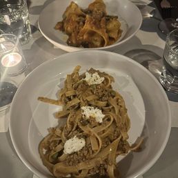 Tortelloni and Fettucine