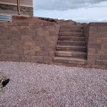 Landscaping by Angel - steps leading up to a stone wall - Landscaping Near Me - Fort Collins, Colorado Landscaping by Angel - steps leading up to a stone wall - Landscaping Near Me - Fort Collins, Colorado