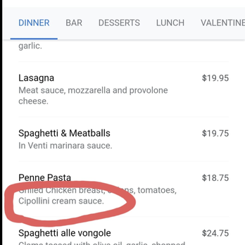Cucina Venti Restaurant - No mention of Chipotle-lino spice level. - Italian Near Me - Mountain View, California Cucina Venti Restaurant - No mention of Chipotle-lino spice level. - Italian Near Me - Mountain View, California