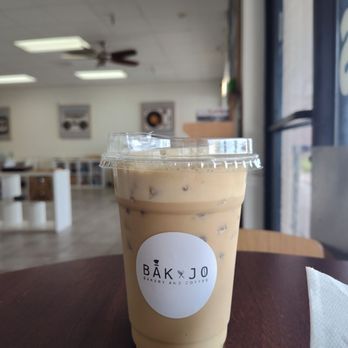 Bak & Jo Bakery and Coffee - Mint latte with macadamia nut milk - Bakeries Near Me - Mesa, Arizona