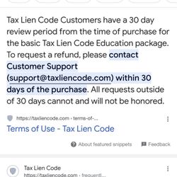 Tax Lien Code - Get your refund