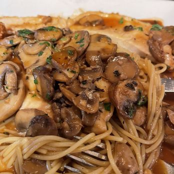 Cafe Barbosso - Chicken Marsala with extra mushrooms. Sooooo yummy! - Italian Near Me - Sarasota, Florida