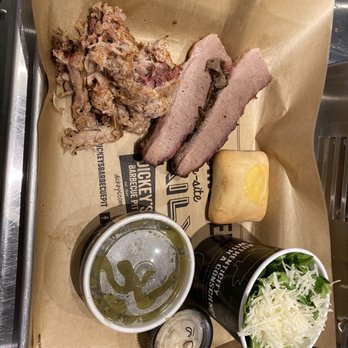 Dickey's Barbecue Pit - a tray of food - American Near Me - Bozeman, Montana Dickey's Barbecue Pit - a tray of food - American Near Me - Bozeman, Montana