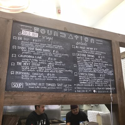Menu photo 5 Foundation Cafe San Francisco, CA