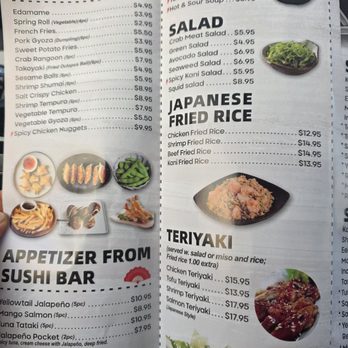Misora - Menu - Japanese Near Me - Columbus, Indiana