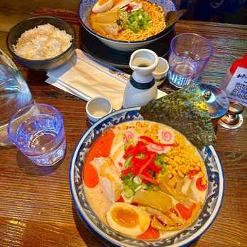 HINODEYA Ramen Union Square - (Seasonal) Cold miso creamy chicken ramen (spicy level 5) - Ramen Near Me - San Francisco, California