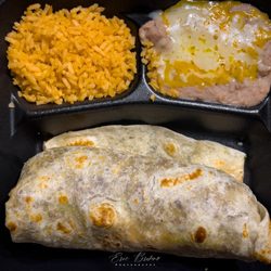 Julianita's - Carne asada burrito combo with rice and beans. #4