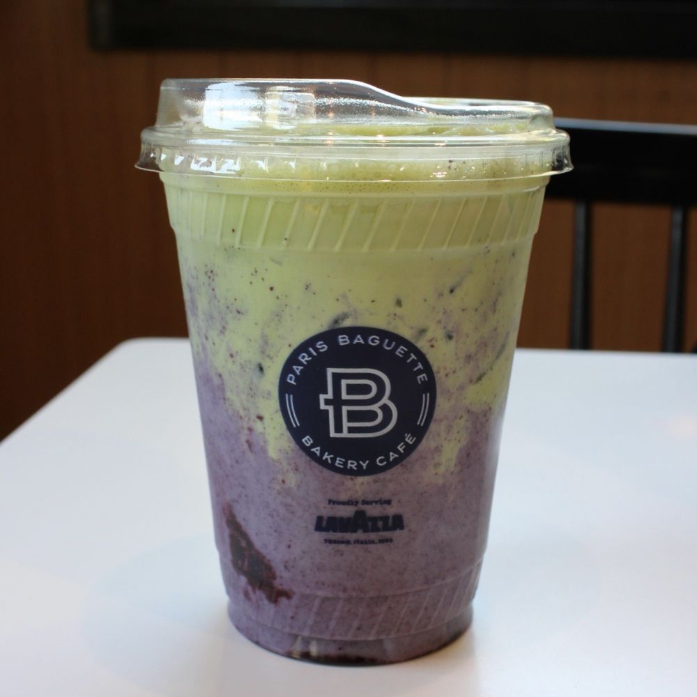 Paris Baguette - Blueberry-Lavender Iced Matcha Latte - Coffee & Tea Near Me - West Covina, California Paris Baguette - Blueberry-Lavender Iced Matcha Latte - Coffee & Tea Near Me - West Covina, California