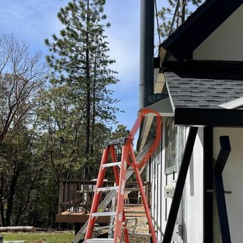 American Eagle Roofing - Bent gutter - Roofing Near Me - Shingle Springs, California