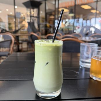 Plums Cafe - Lavender matcha latte - Breakfast & Brunch Near Me - Costa Mesa, California Plums Cafe - Lavender matcha latte - Breakfast & Brunch Near Me - Costa Mesa, California