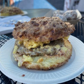 Rivers and Roads Coffee - Sausage Breakfast Sandwich - Coffee & Tea Near Me - Denver, Colorado Rivers and Roads Coffee - Sausage Breakfast Sandwich - Coffee & Tea Near Me - Denver, Colorado