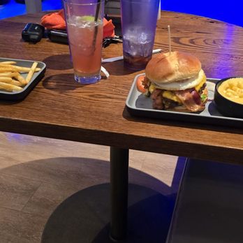 Main Event Columbia - Double bacon cheeseburger for the win. - Bowling Near Me - Columbia, Maryland Main Event Columbia - Double bacon cheeseburger for the win. - Bowling Near Me - Columbia, Maryland