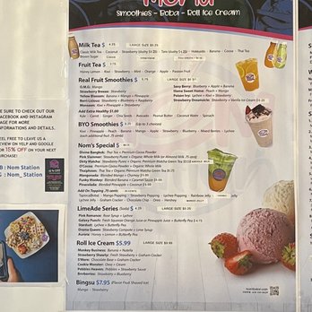 Nom Station - Menu - Juice Bars & Smoothies Near Me - Marietta, Georgia