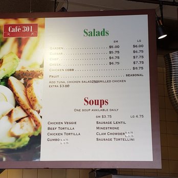 Cafe 301 - Soups and salads menu - Coffee & Tea Near Me - Long Beach, California Cafe 301 - Soups and salads menu - Coffee & Tea Near Me - Long Beach, California