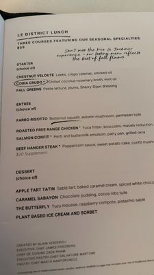 Menu photo 2 Le Jardinier Miami, FL