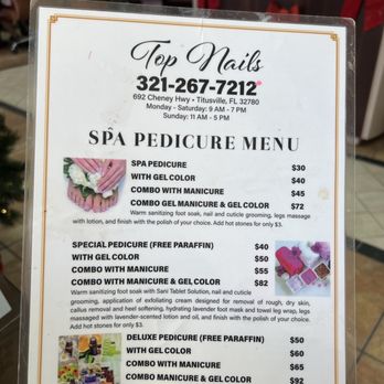 Top Nails - Prices as of 1/2/23 - Nail Salons Near Me - Titusville, Florida