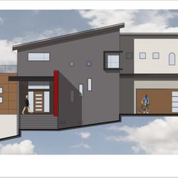Anna Purvis Architecture - Just permitted contemporary single family home with integrated ADU.
