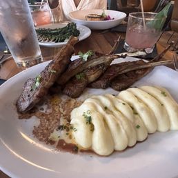 Lamb with mashed potato