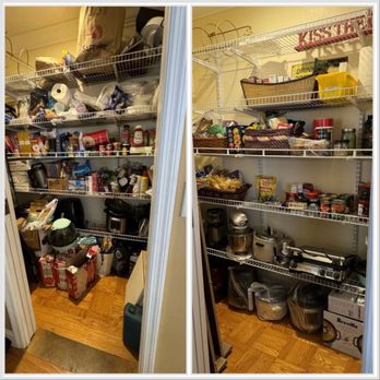 One Organized Move - Kitchen pantry before and after. - Home Organization Near Me One Organized Move - Kitchen pantry before and after. - Home Organization Near Me