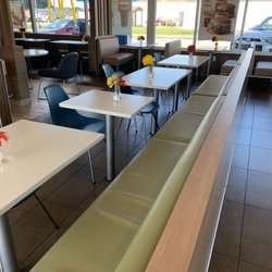 McDonald's - Place is really clean today. The flowers are a nice touch.