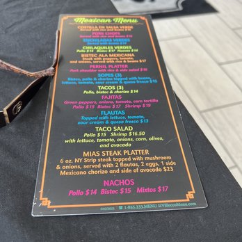 Mia’s Cafe - Their Mexican menu - Breakfast & Brunch Near Me - Mays Landing, New Jersey