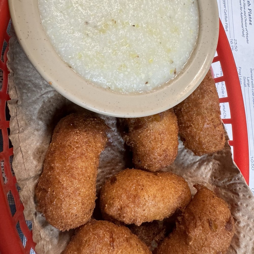 Old McDonald Fish Camp - Hush Puppies & Grits - Seafood Near Me - North Augusta, South Carolina Old McDonald Fish Camp - Hush Puppies & Grits - Seafood Near Me - North Augusta, South Carolina