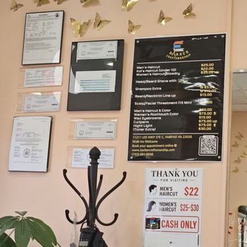 Barber Craftsmanship - 9/6/26 All that is missing is a sign says, WE ONLY SHAVE FROM THE BACK OF THE NECK. - Barbers Near Me - Fairfax, Virginia Barber Craftsmanship - 9/6/26 All that is missing is a sign says, WE ONLY SHAVE FROM THE BACK OF THE NECK. - Barbers Near Me - Fairfax, Virginia